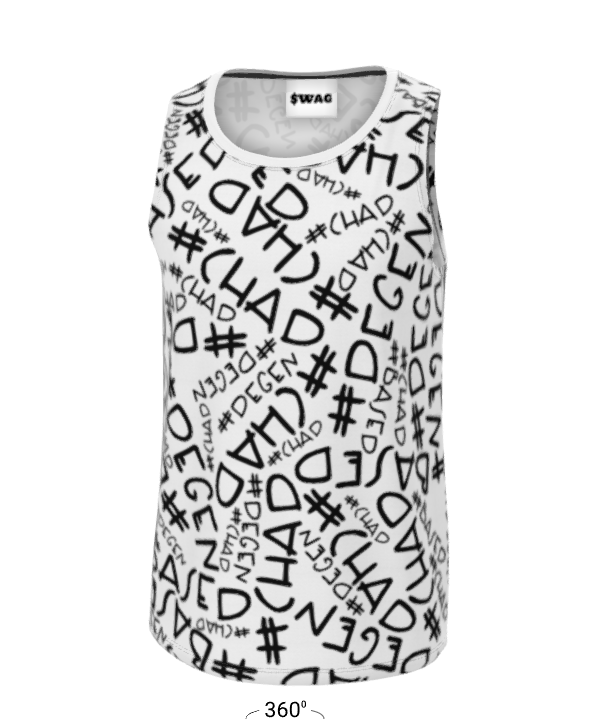$WAG Branded Cut and Sew Muscle Vest Sports Airflow Material