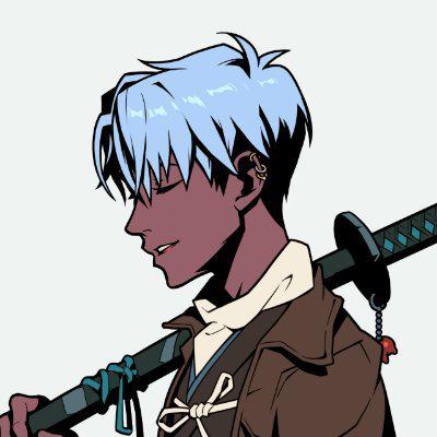 Handsome Boy with katana