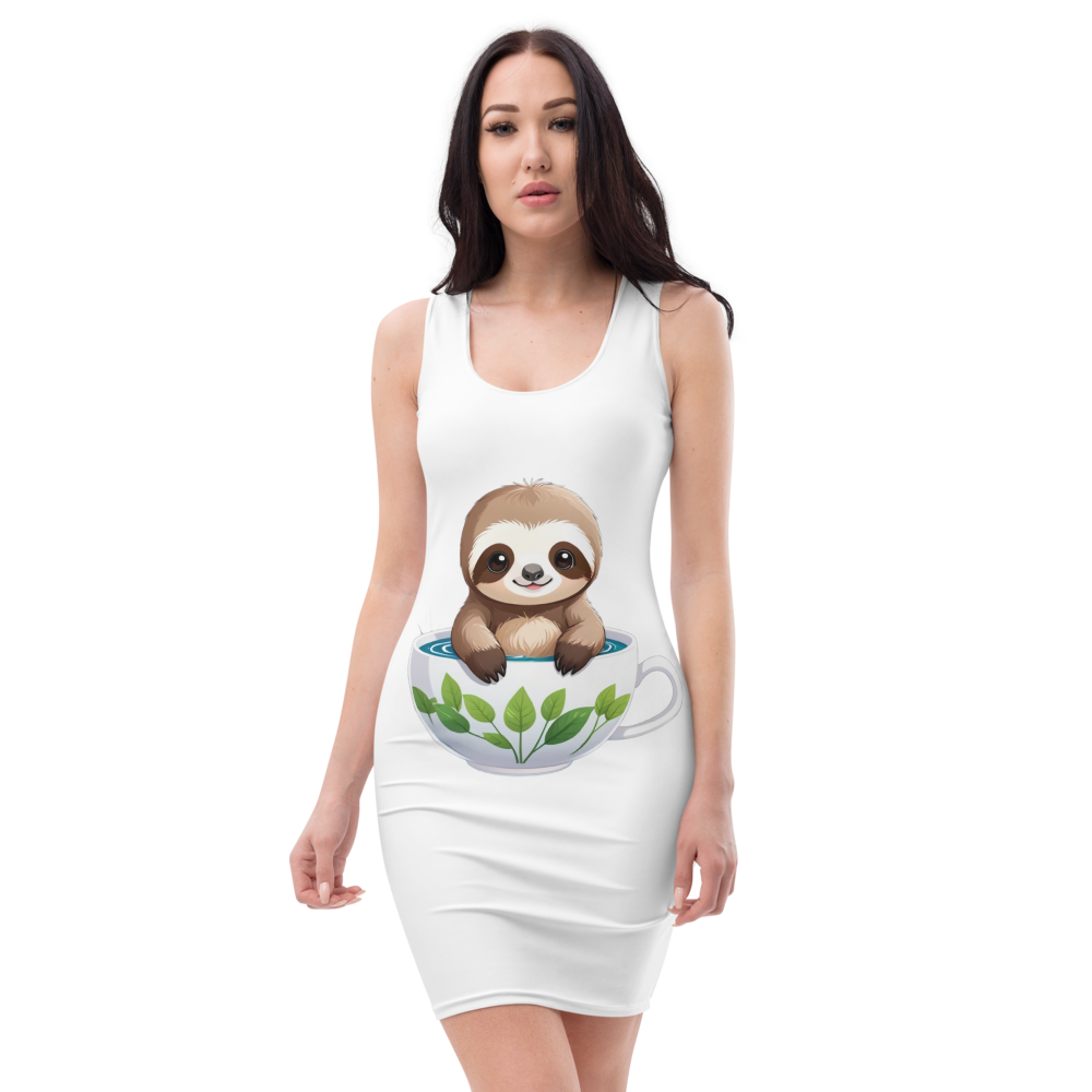 All-Over Print Bodycon Dress