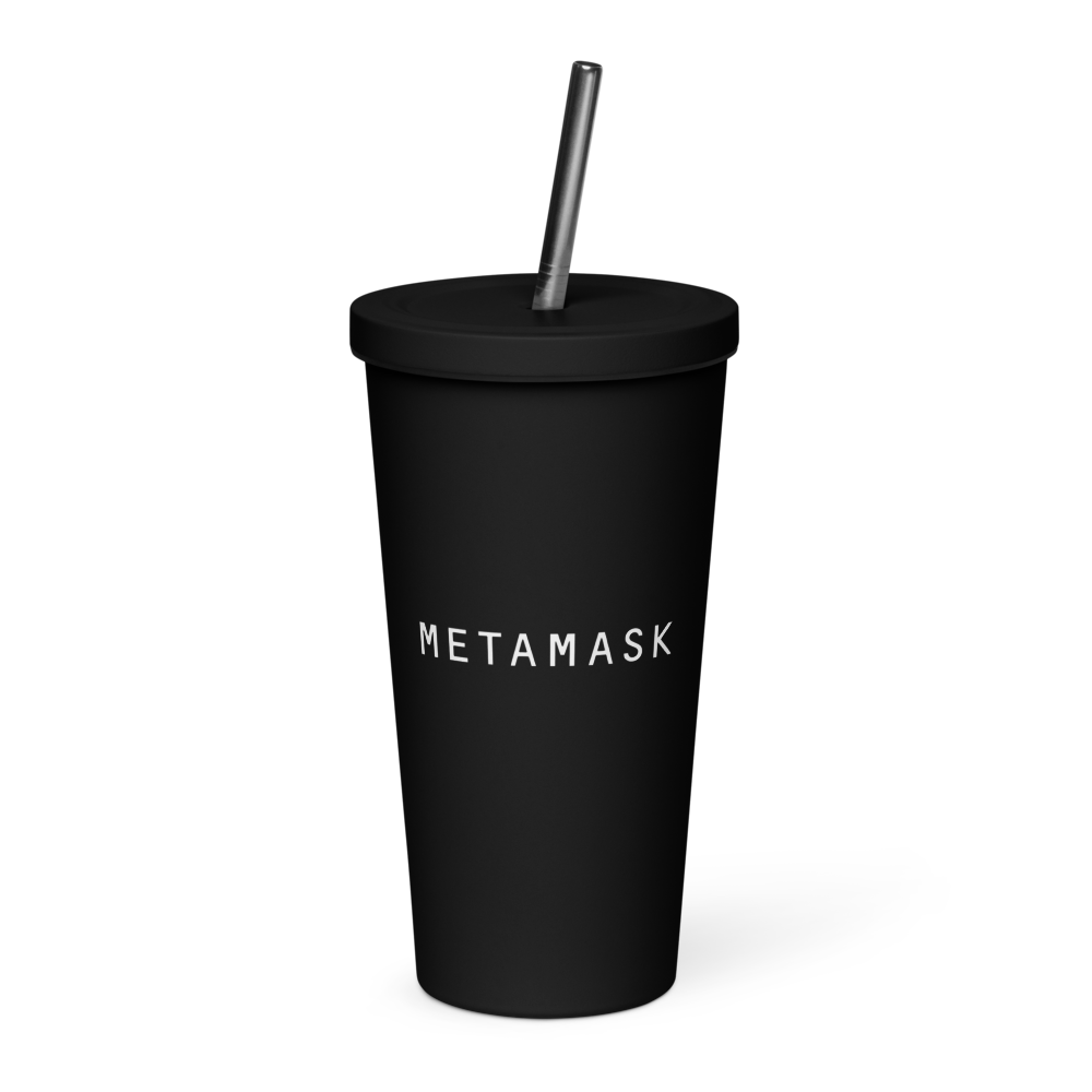 Insulated Tumbler with a Straw