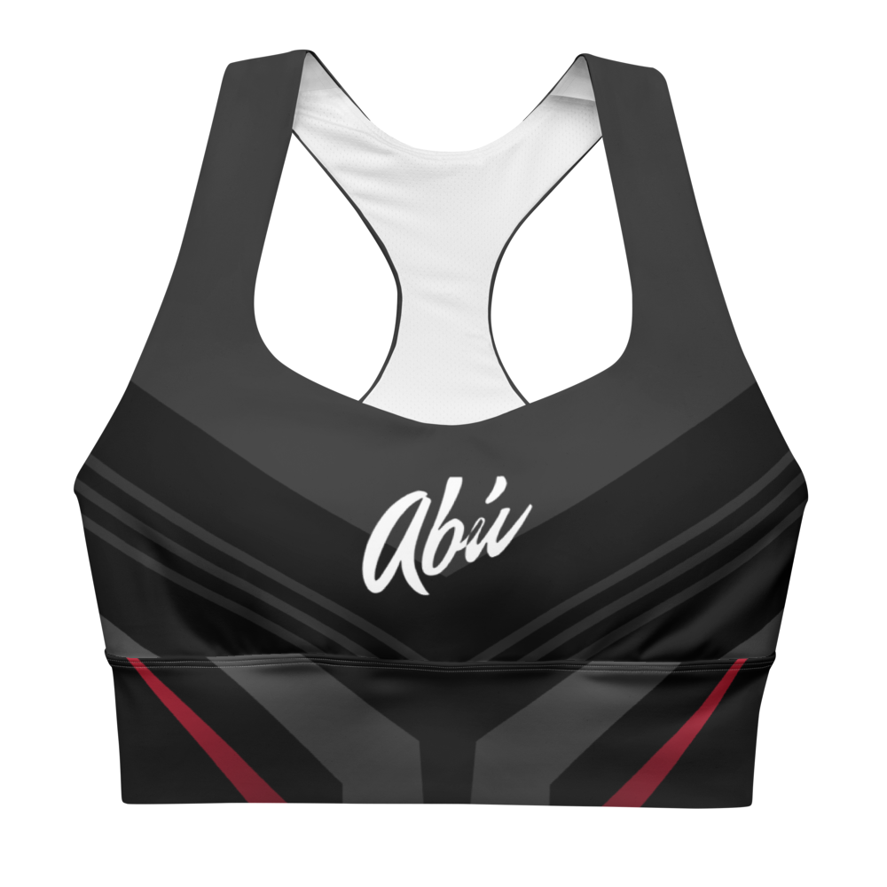 All-Over Print Recycled Longline Sports Bra