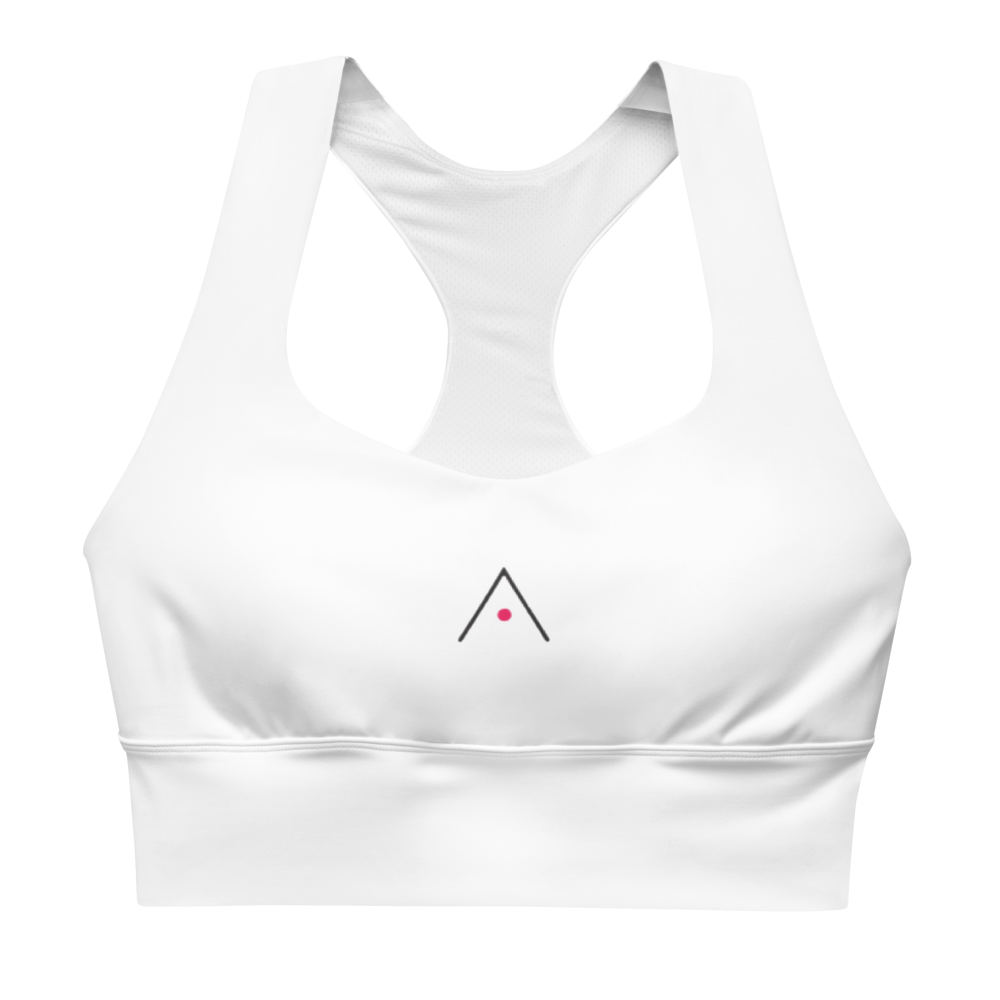 All-Over Print Recycled Longline Sports Bra