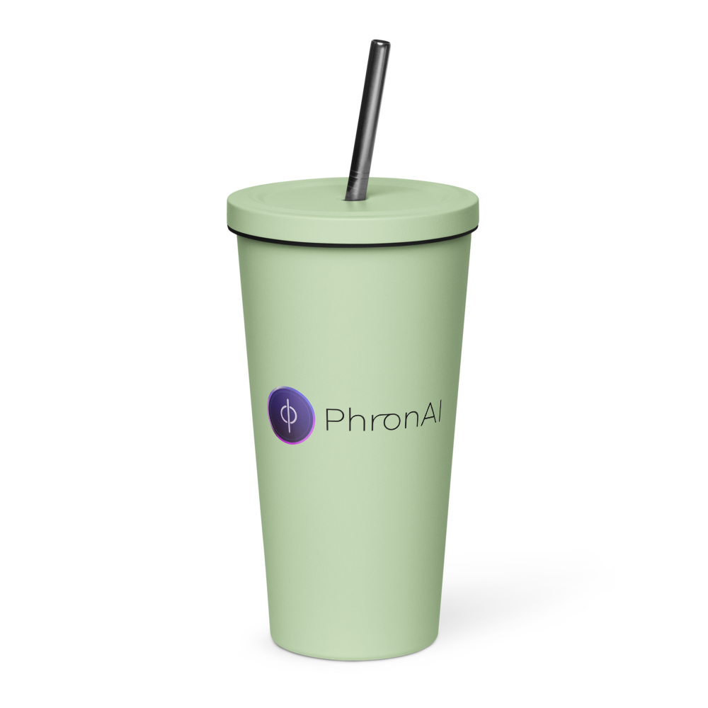 Insulated Tumbler with a Straw