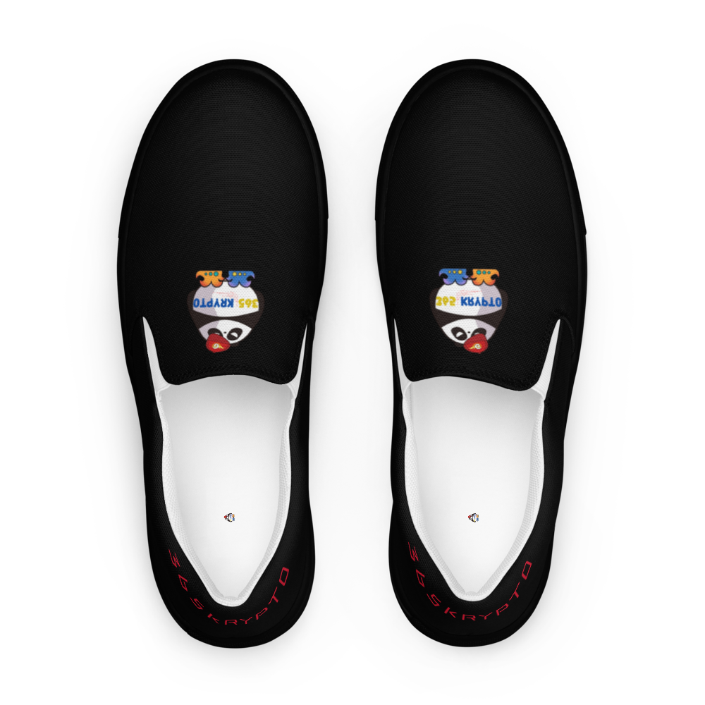 365Krypto Men's Slip-On Canvas Shoes