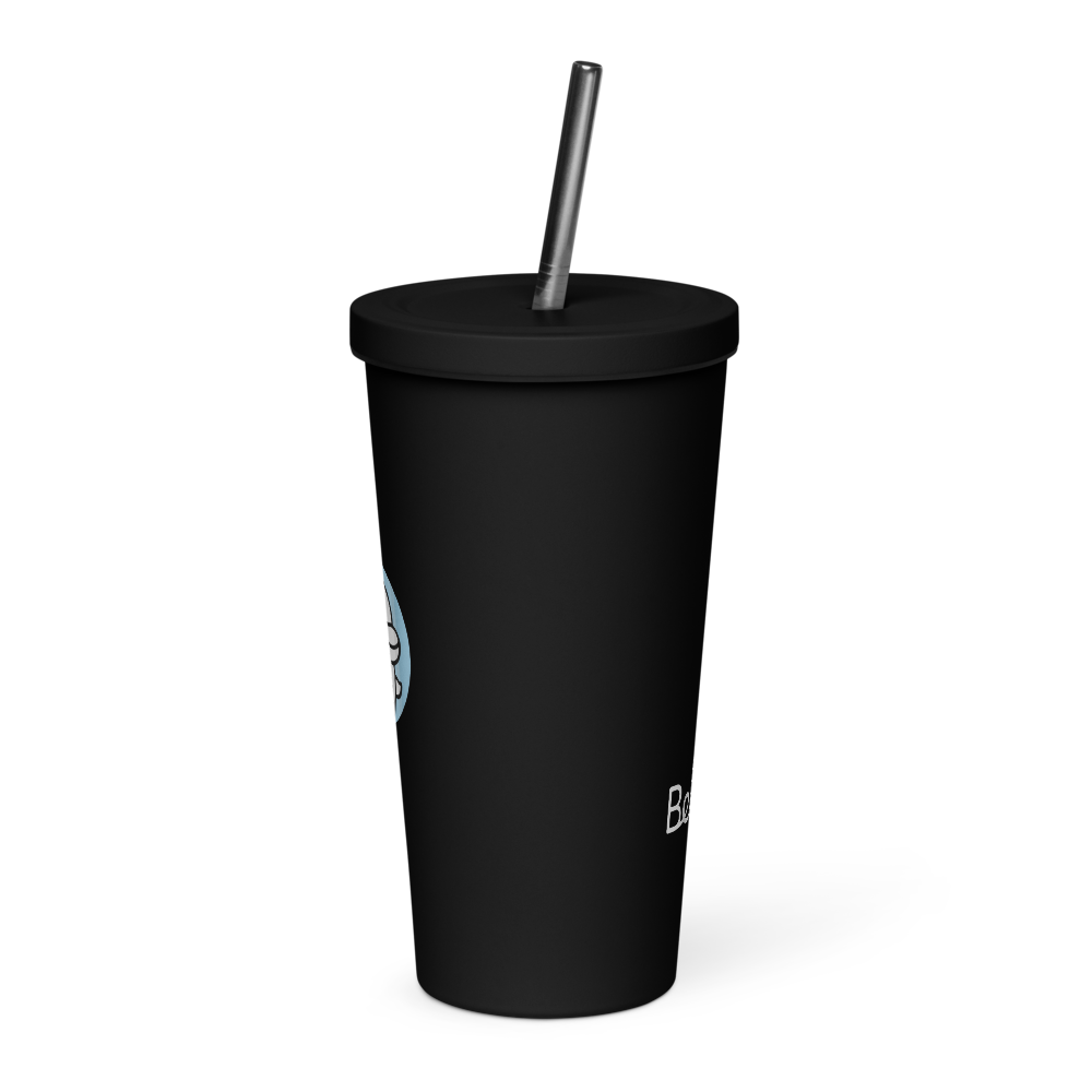 Insulated Tumbler with a Straw