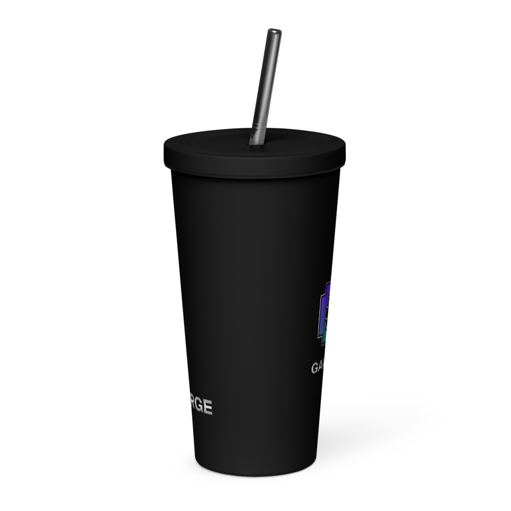 Insulated Tumbler with a Straw