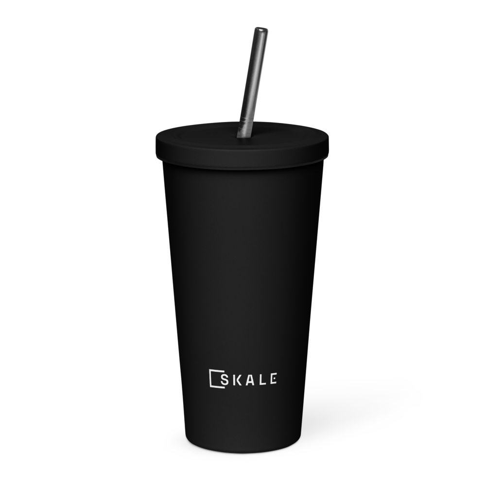 Insulated Tumbler with a Straw
