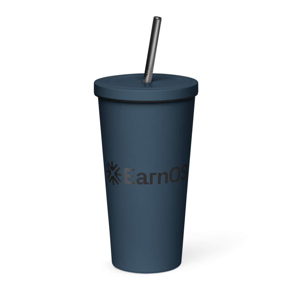 Insulated Tumbler with a Straw